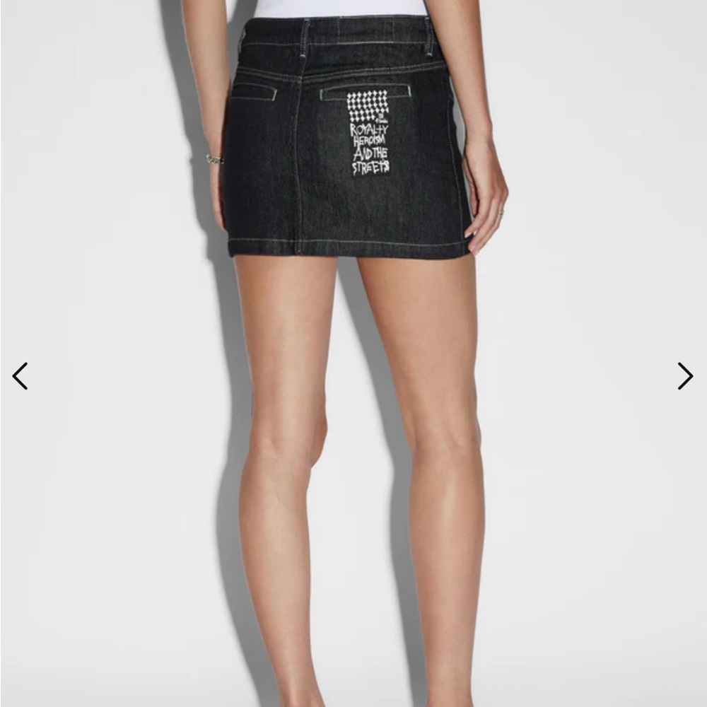 Brand New Ksubi Black Denim Skirt Size 33 + Ksubi Tote Bag